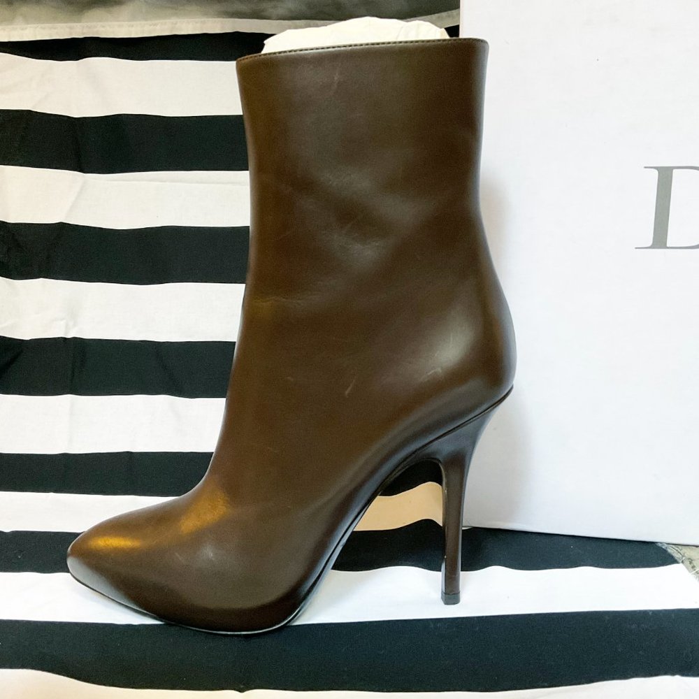 Dior Brown Heeled Boots Size 8 / 38 NIB NWT NBW - Picture 9 of 11